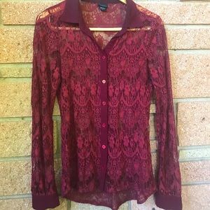 Lace Long Sleeve Daytrip Shirt